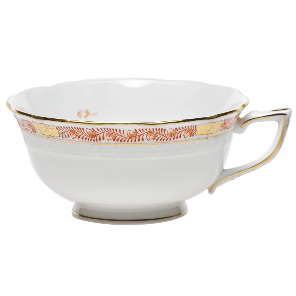 Chinese Bqt Garland Rust Tea Cup (8 Oz) - Rust