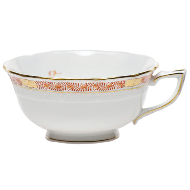 Herend Chinese Bqt Garland Rust Tea Cup (8 Oz) - Rust