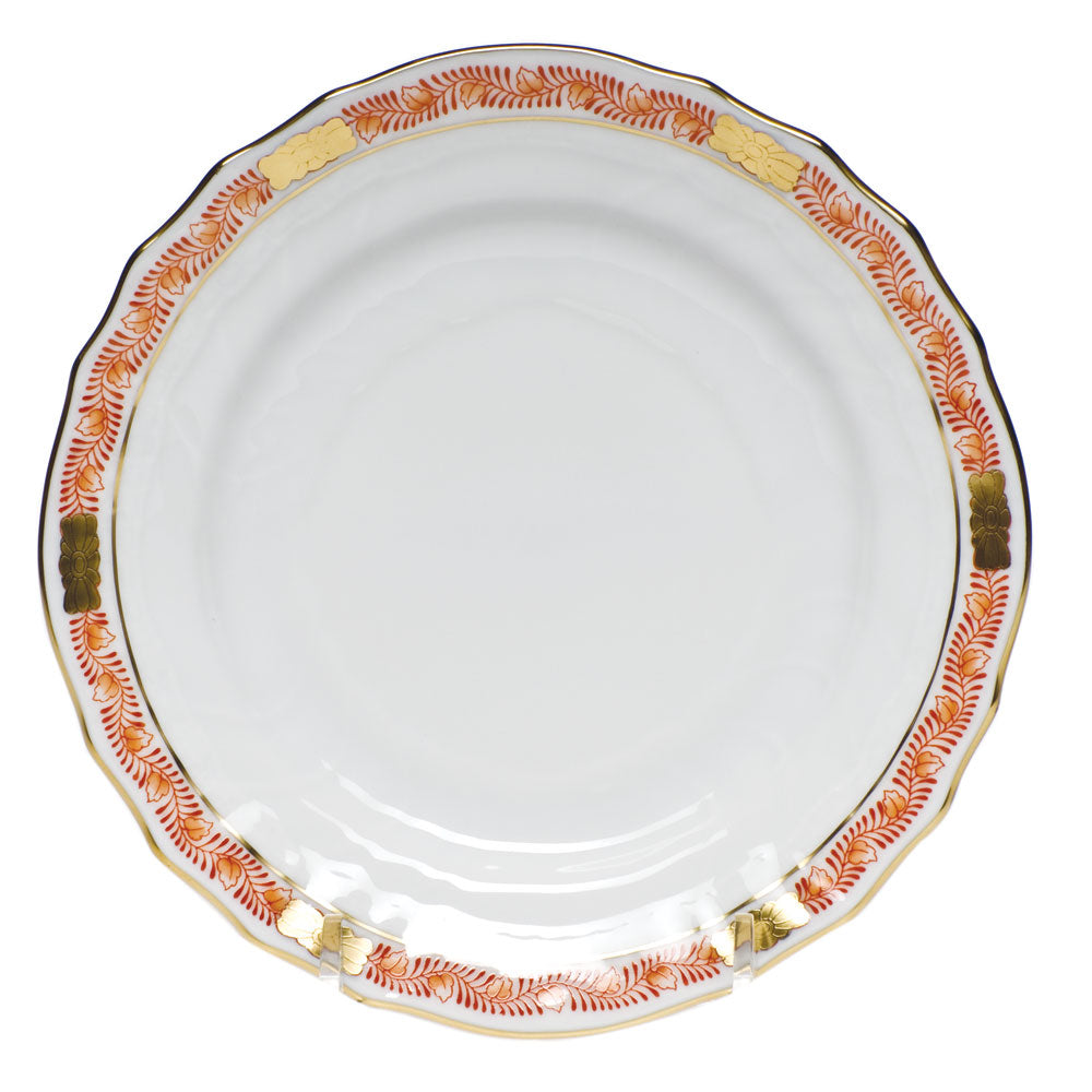 Herend Chinese Bqt Garland Rust Bread And Butter Plate 6"d - Rust