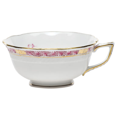 Herend Chinese Bqt Garland Pink Tea Cup (8 Oz) - Raspberry