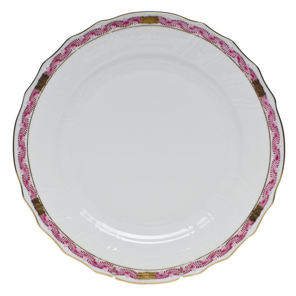 Herend Chinese Bqt Garland Pink Dinner Plate 10.5"d - Raspberry
