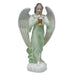 Herend Chinese Bqt Garland Green Angel With Horn 2.75"l X 7.5"h