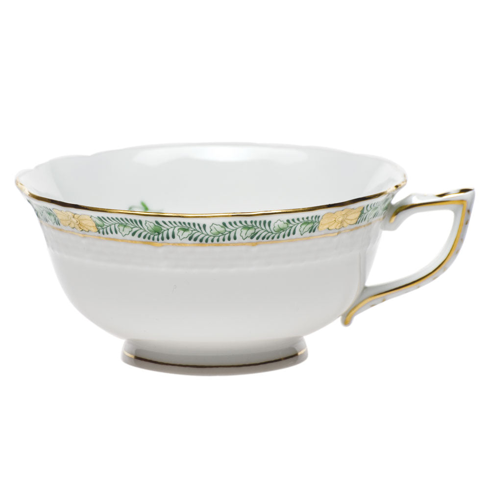 Herend Chinese Bqt Garland Green Tea Cup (8 Oz) - Green