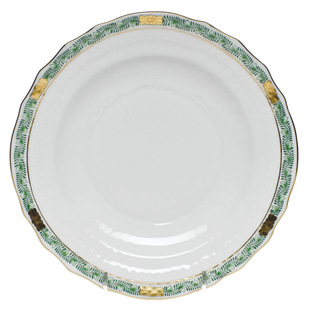 Herend Chinese Bqt Garland Green Salad Plate 7.5"d - Green