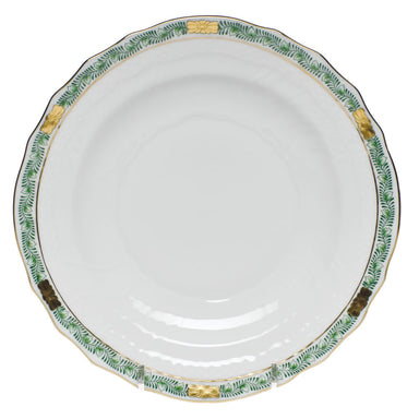 Herend Chinese Bqt Garland Green Salad Plate 7.5"d - Green