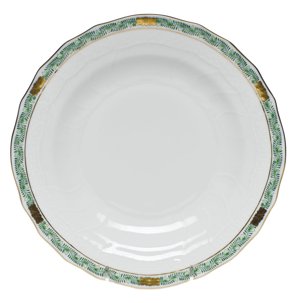 Herend Chinese Bqt Garland Green Dessert Plate 8.25"d - Green