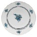 Herend Chin Bqt Turquoise & Platinum Salad Plate 7.5"d - Turquoise & Platinum