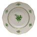 Herend Chinese Bouquet Green Rim Soup Plate  8"d - Green