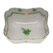 Herend Chinese Bouquet Green Square Salad Bowl  10"sq - Green