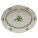 Herend Chinese Bouquet Green Oval Dish  8.25"l X 6.75"w - Green