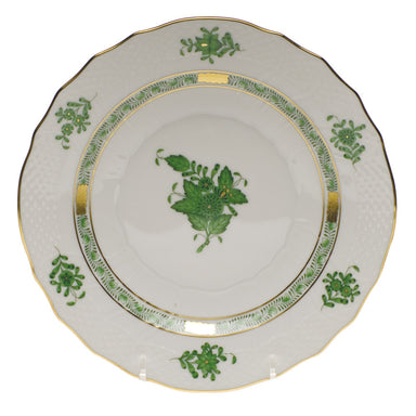 Herend Chinese Bouquet Green Salad Plate  7.5"d - Green