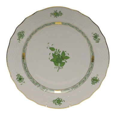 Herend Chinese Bouquet Green Service Plate  11"d - Green