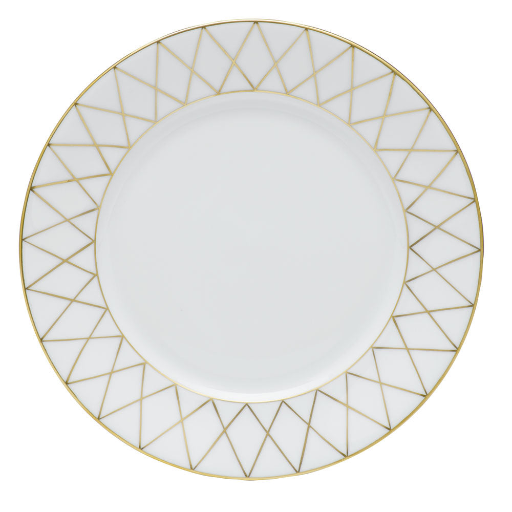 Herend Golden Trellis Babos-or Salad Plate 7.25"d