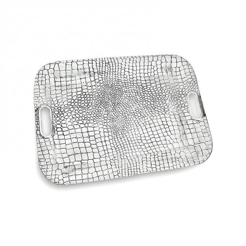 Pieles Croc Rectangle Tray with Handles (extra large)