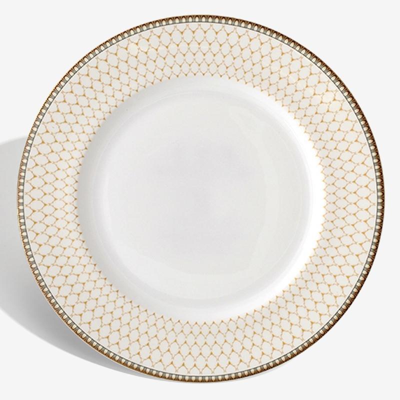 Antler Trellis - Ivory - Gold - 10" Dinner Plate