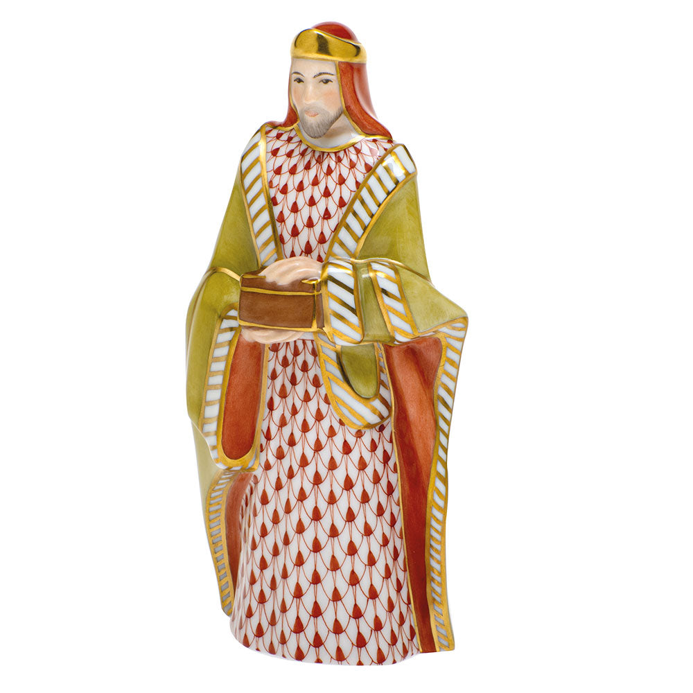 Herend Beth1 (nativity Set) Melchior 2.5"l X 1.75"w X 5.75"h