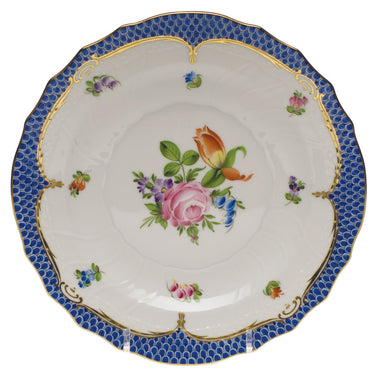 Herend Printemps W/blue Border Salad Plate - Motif 02 7.5"d