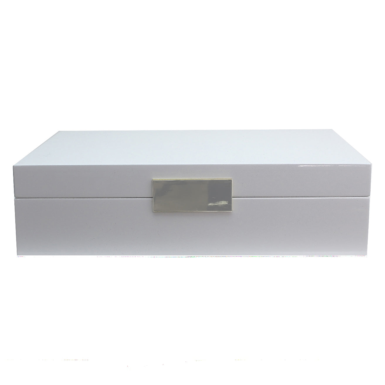 8x11 Jewellery Box White & Silver