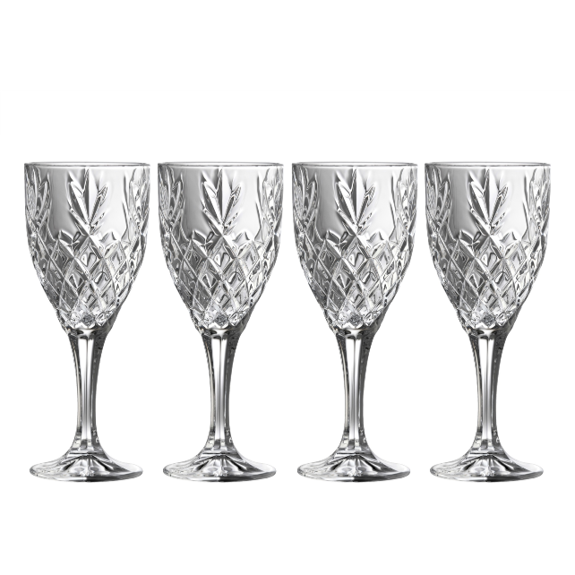 Galway Irish Crystal Renmore Wine Glasses - Set of 4