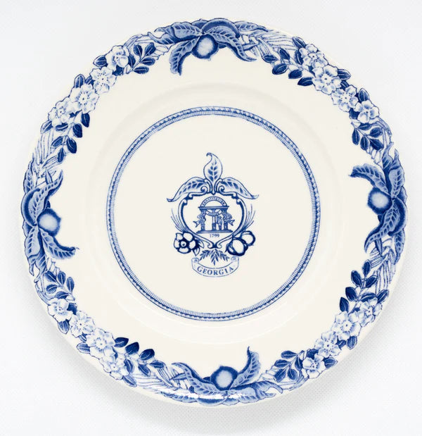 Georgia Historial Plate - Blue Salad Plate