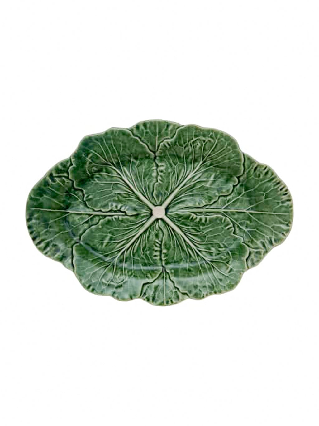 Cabbage Oval Platter Green