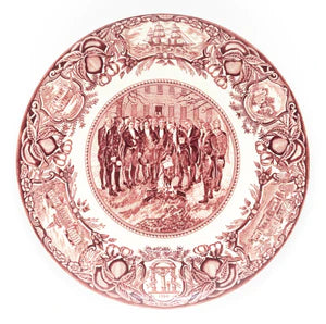 Georgia Historical Plate Burning of the Yazoo Act - Pink #8