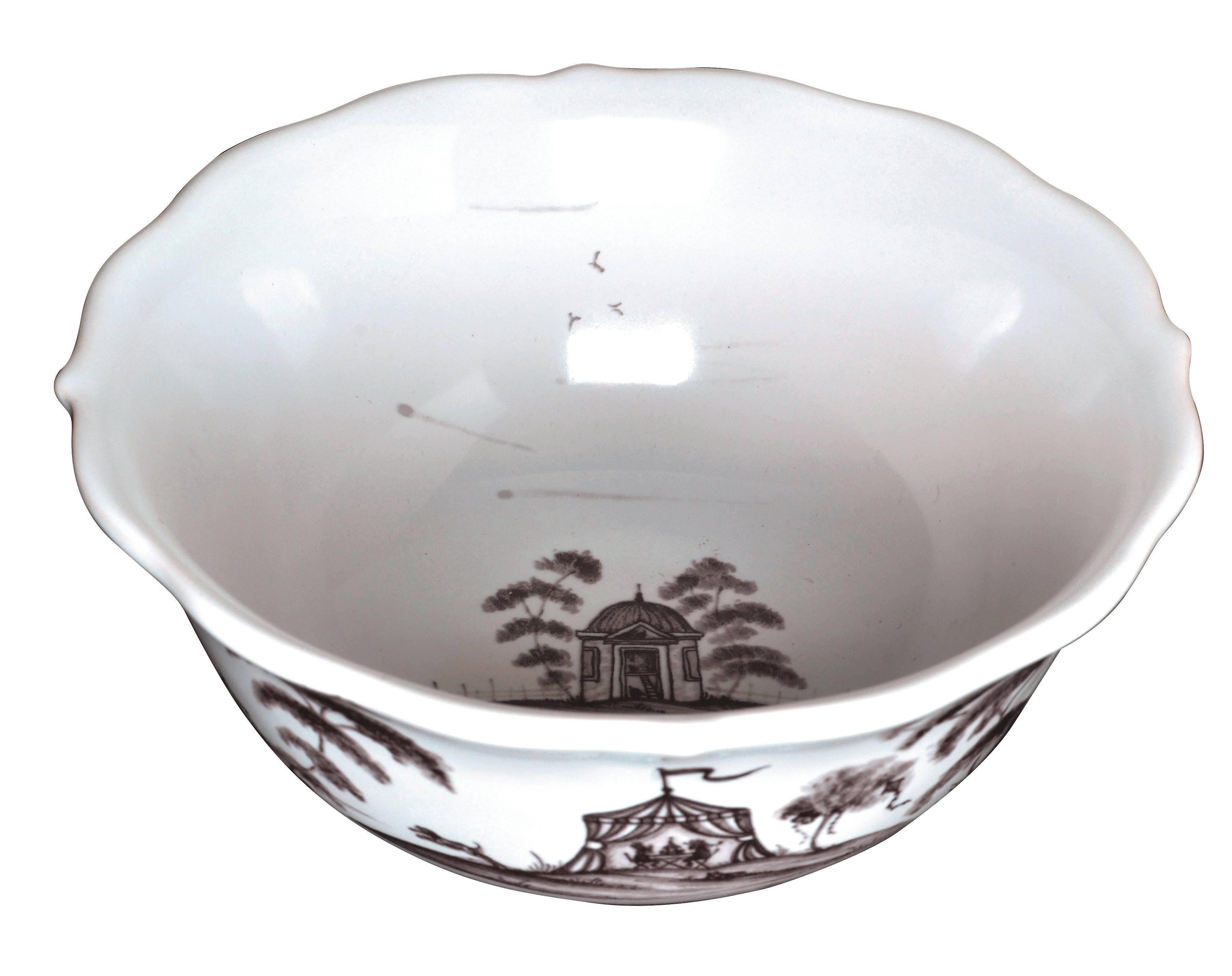 Juliska Country Estate Flint Cereal/Ice Cream Bowl Hen House