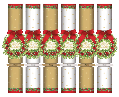 Holly & Berry Wreath Christmas Crackers