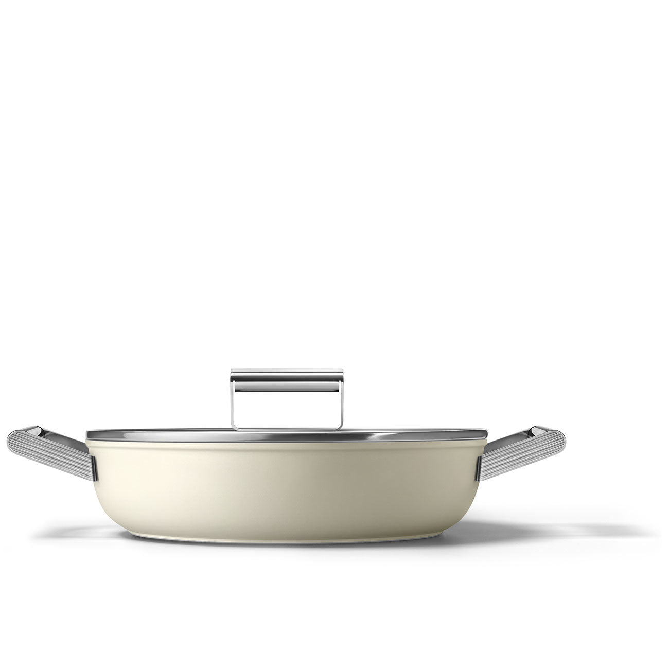 SMEG 4-Quart Deep Pan with 11" Lid Cream