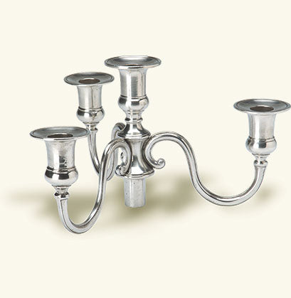 Match Pewter 4 Flame Candelabra Arms