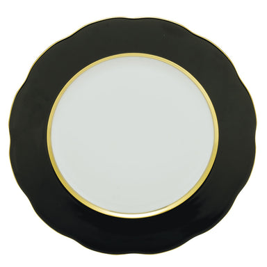 Herend Herend Black Rim Service Plate 11"d - Black