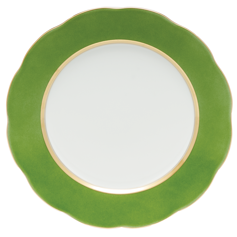 Silk Ribbon Service Plate 11"d - Fern