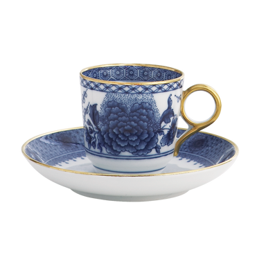 Mottahedeh Imperial Blue Demi Cup & Saucer