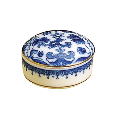 Mottahedeh Imperial Blue Round Box - Sm.