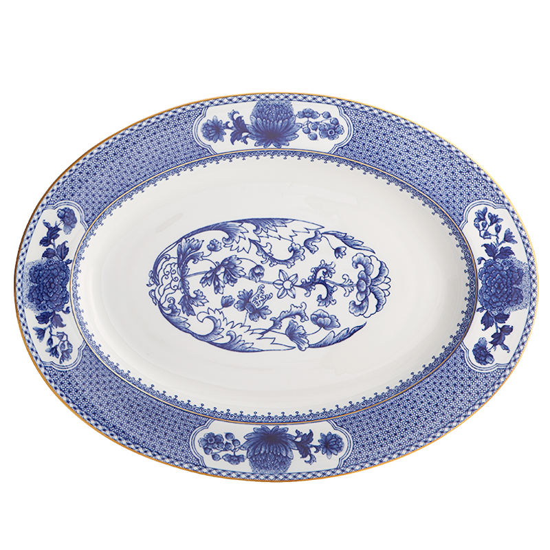 Mottahedeh Imperial Blue Oval Platter