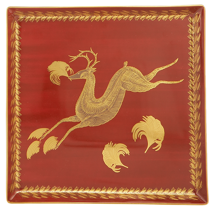 Mottahedeh Leaping Reindeer Square Tray