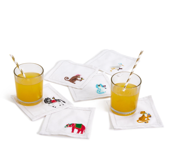 Party Animals Cocktail Napkins - Set of 6