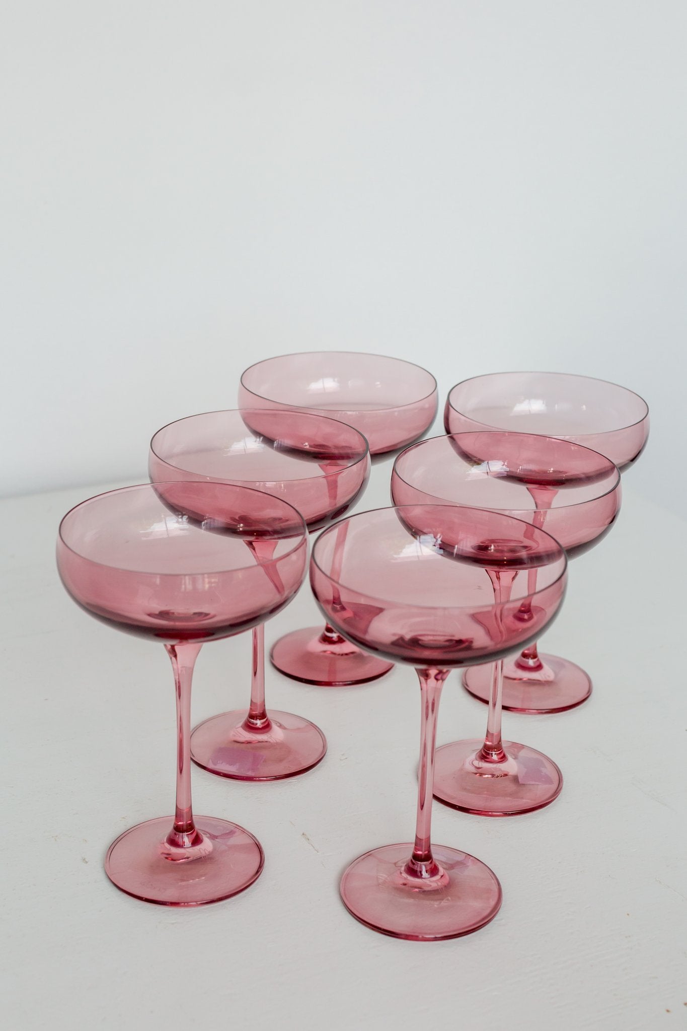 Estelle Colored Champagne Coupe - Set of 6