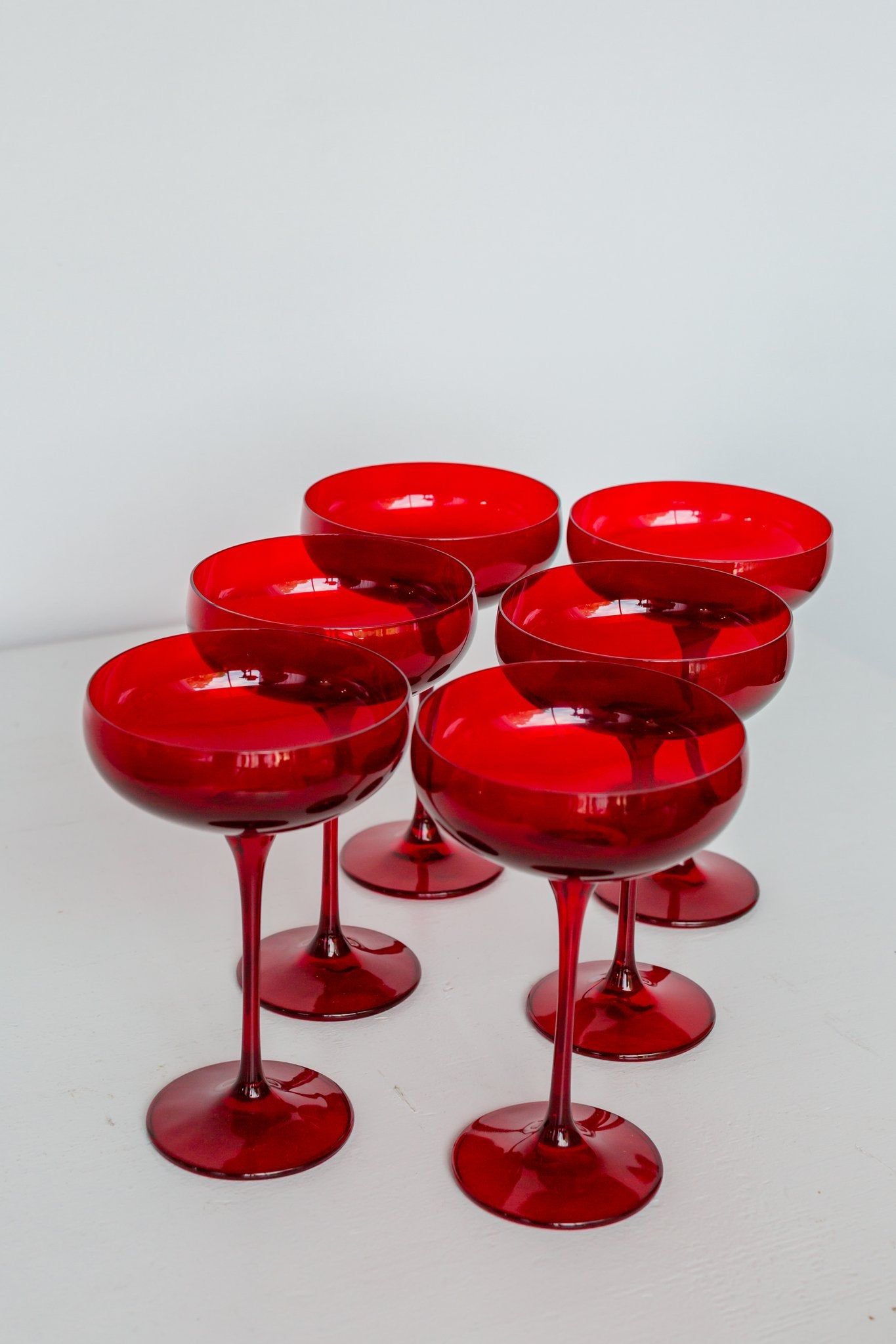 Estelle Colored Champagne Coupe - Set of 6