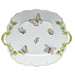 Herend Royal Garden Evictp1 Square Cake Plate W/handles 9.5"sq