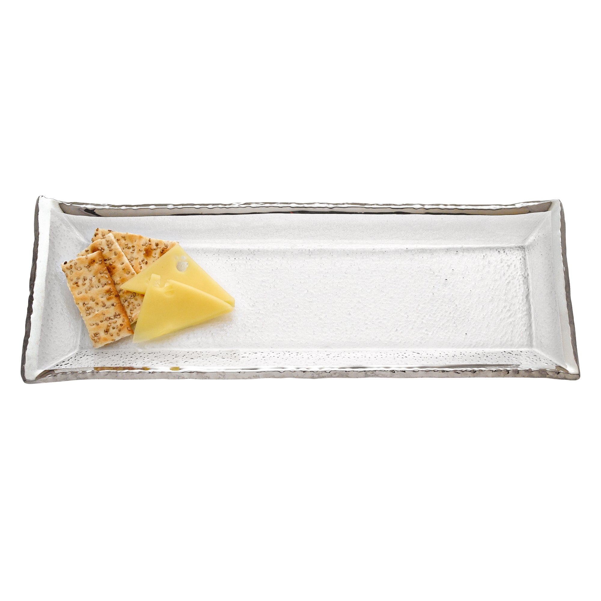 Silveredge Rectangle Platter  L18" X W6.5"