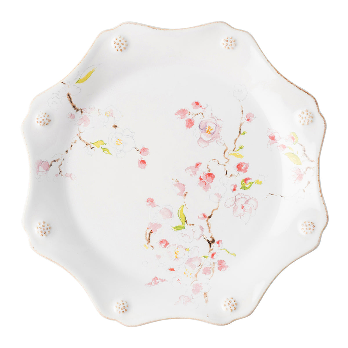 Juliska Berry & Thread Floral Sketch Cherry Blossom Dessert/Salad Plate