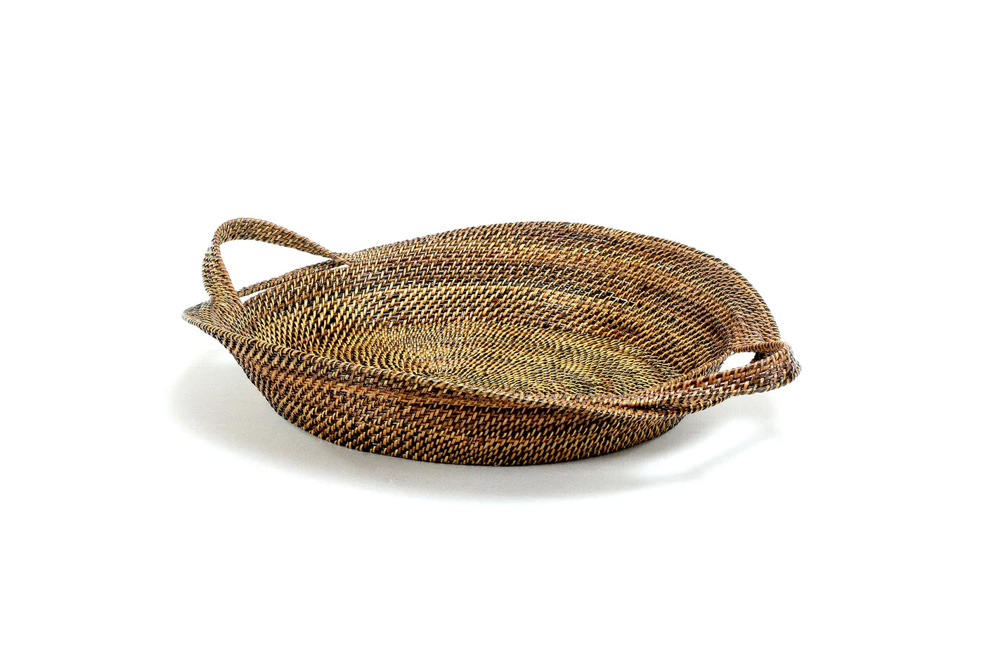 Oval Fruit Tray with Up Right Handles Large