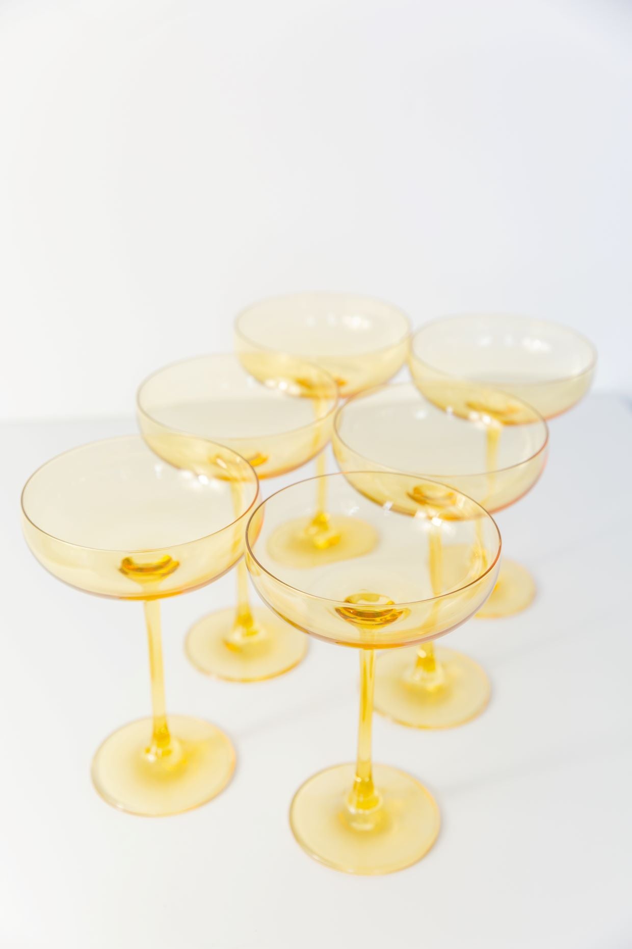 Estelle Colored Champagne Coupe - Set of 6