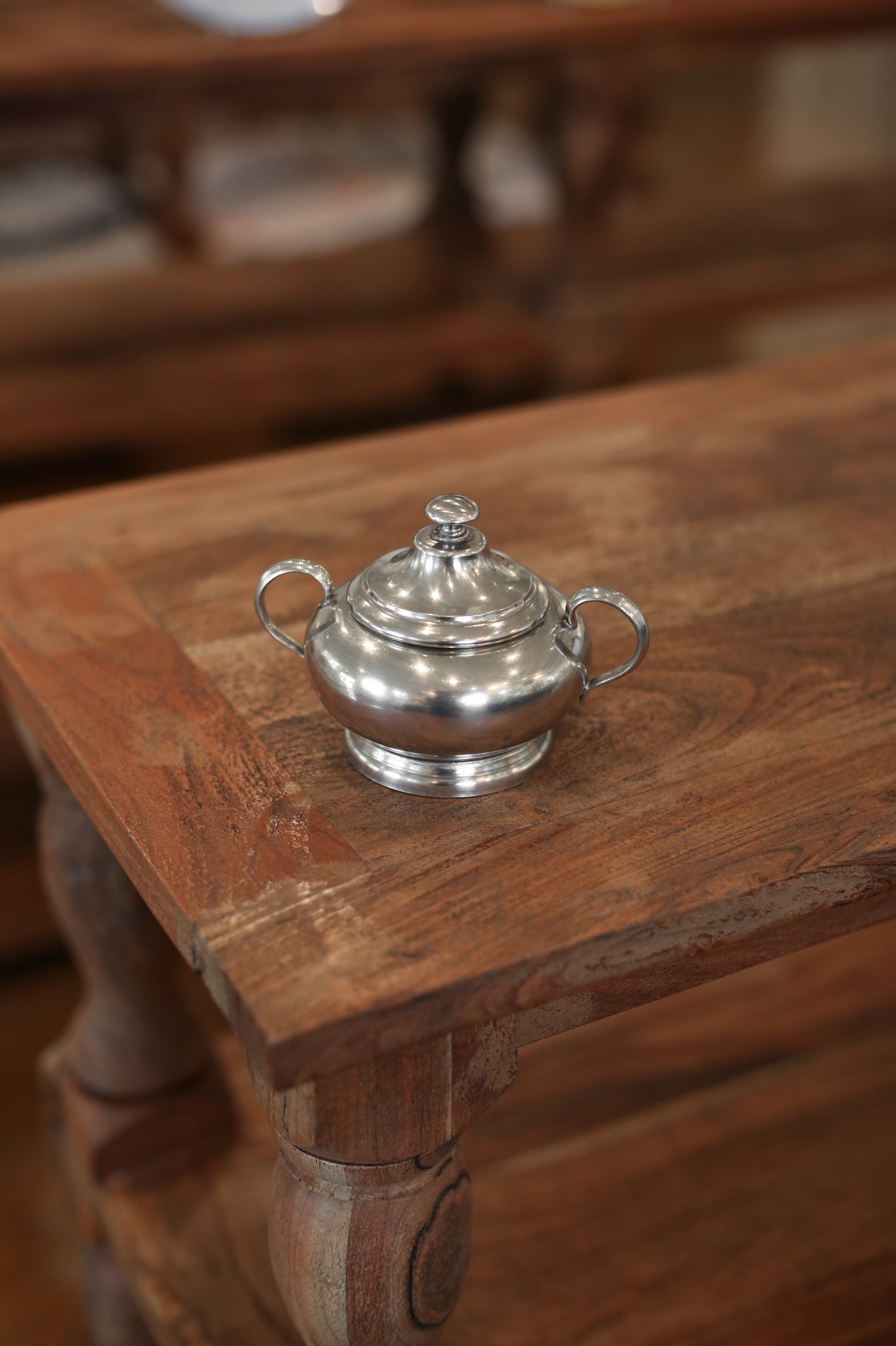 Legacy Pewter Sugar Bowl with Lid