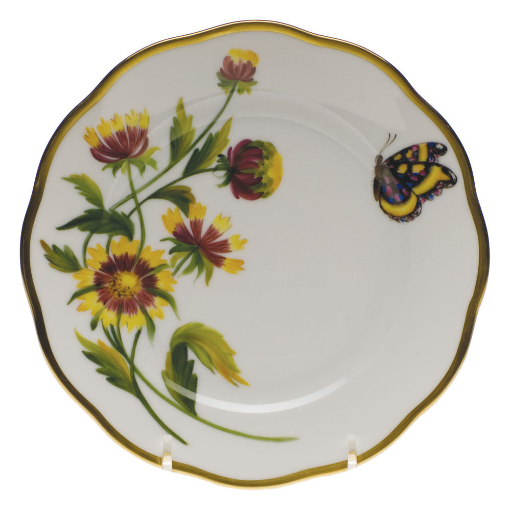 Herend American Wildflower - Bf Bread And Butter Plate 6"d - Indian Blanket Flower