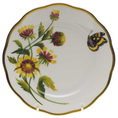 Herend American Wildflower - Bf Bread And Butter Plate 6"d - Indian Blanket Flower