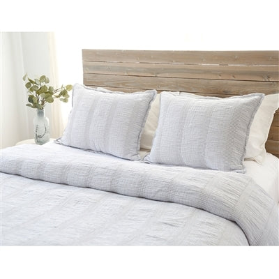 Nantucket Matelasse Coverlet - Grey