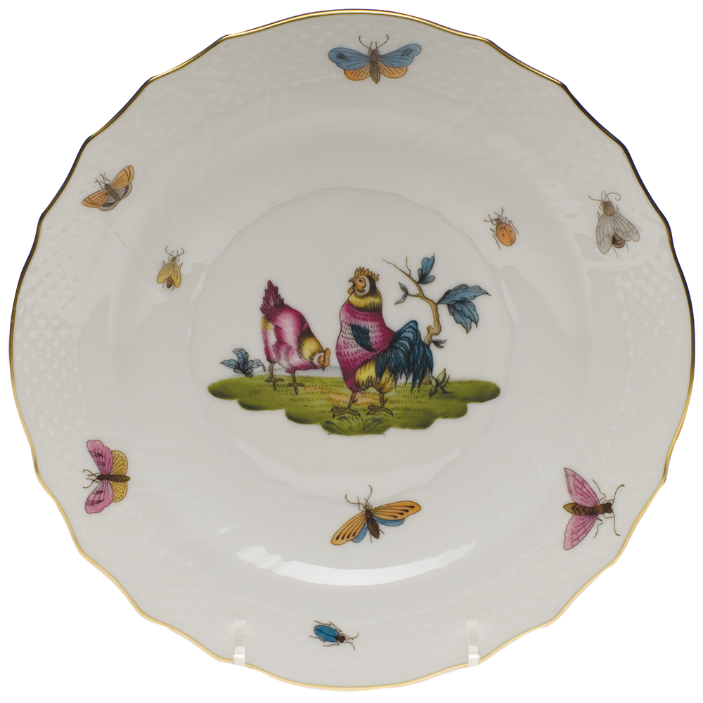 Chanticleer Salad Plate - Motif 02 7.5"d