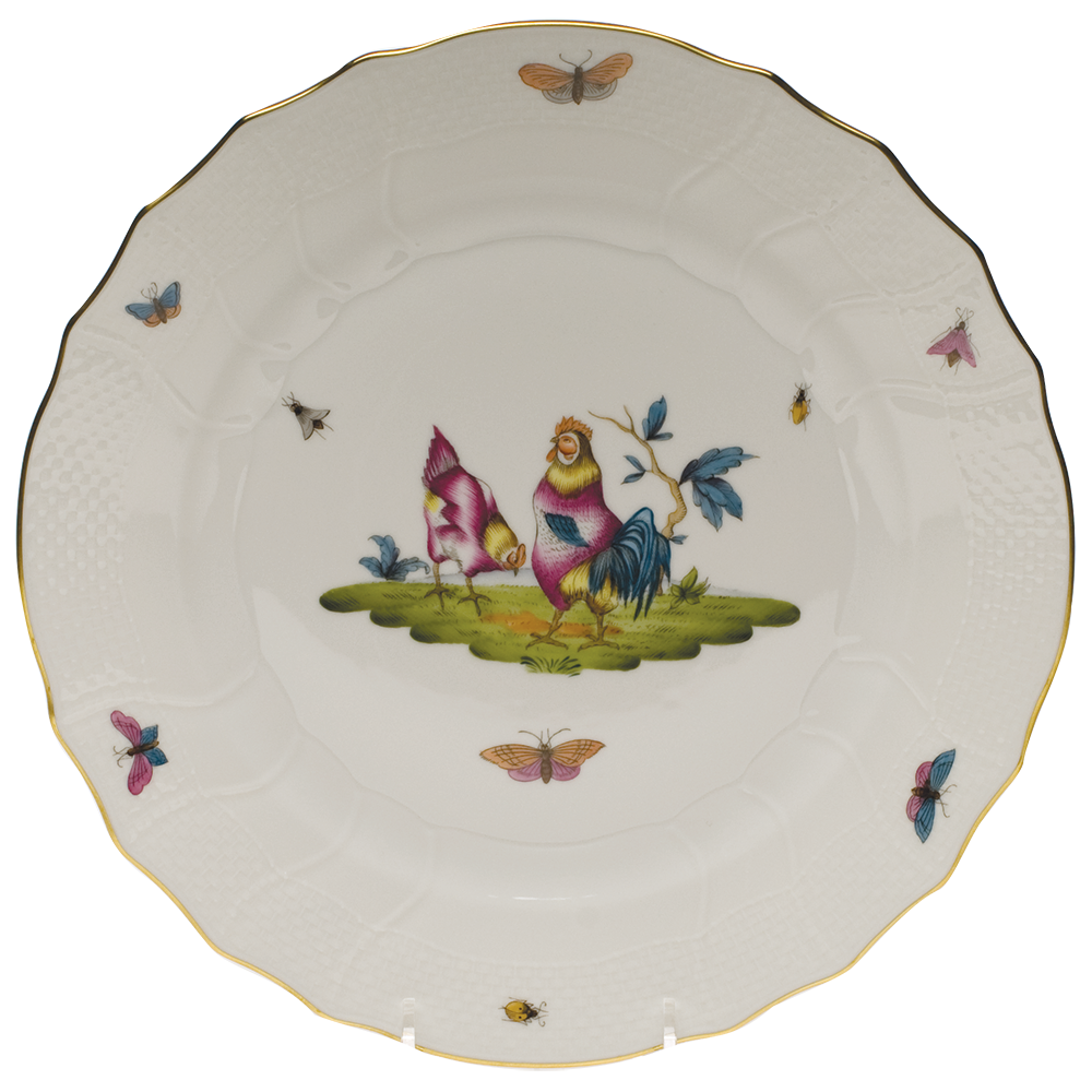 Chanticleer Dinner Plate - Motif 02 10.5"d